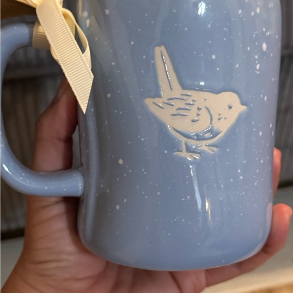Rae Dunn Chirp Blue Speckled Double-sided Mug - Picture 6 of 8